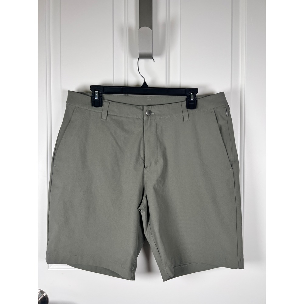 Lululemon Commission Short 9 Inch Mens 36 Sage Green Golf Casual Commuter Shorts